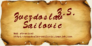 Zvezdoslav Sailović vizit kartica